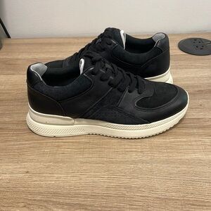 Everlane O By Everlane The Leather Trainer Sneaker Women’s 7 Men’s 5 New Black